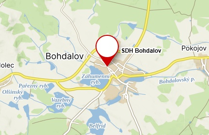 Mapa - SDH Bohdalov